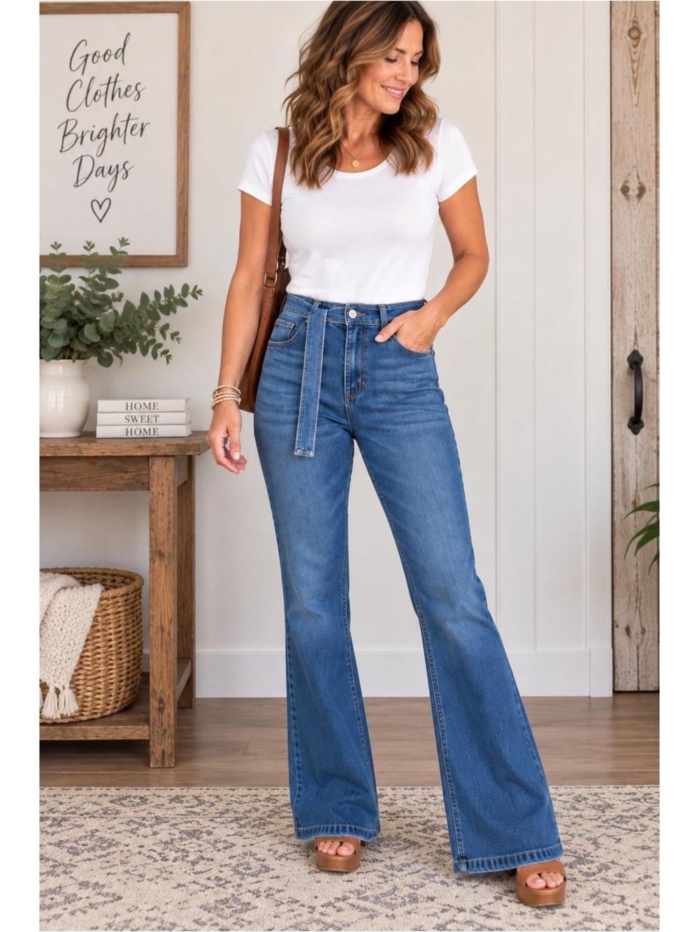 tgla High-Rise Flare Jeans jeans Size:26